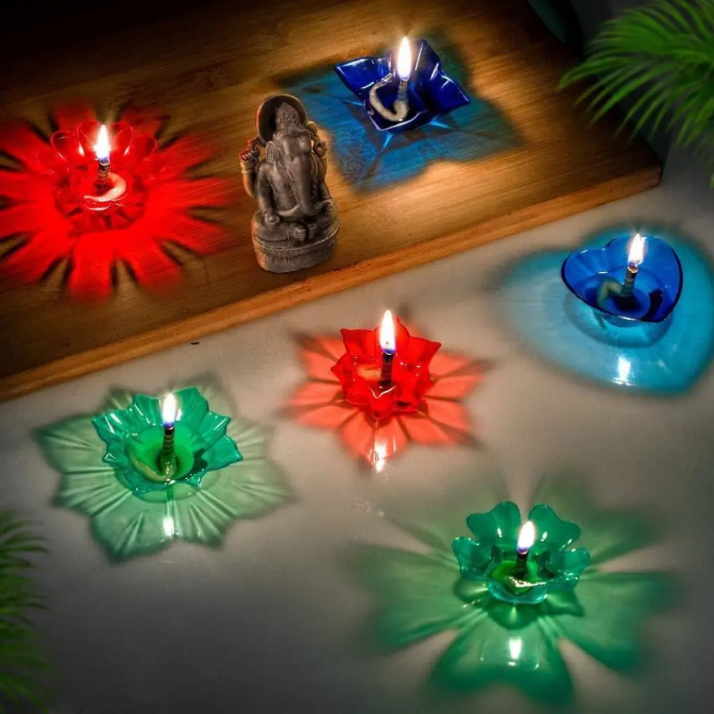 3D Reflection Diyas Set