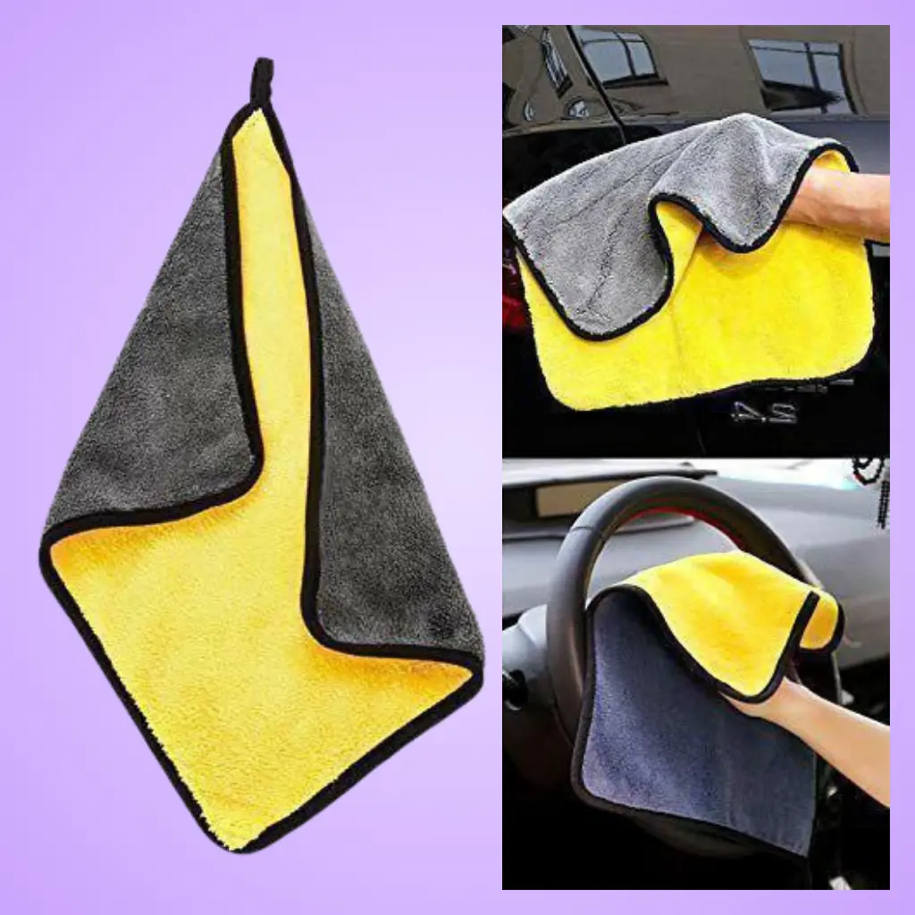 Microfiber car cleaning towel