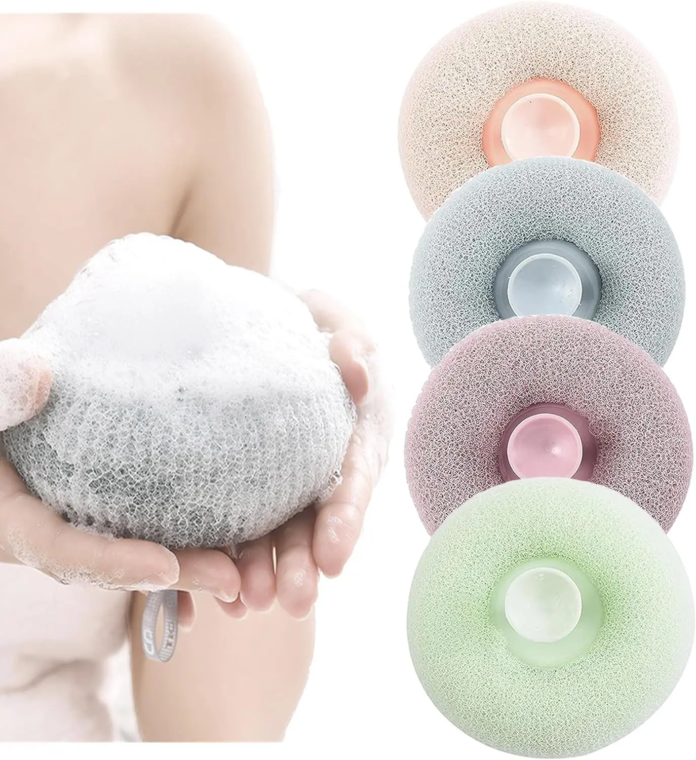 Suction Cup Super Soft Bath Sponge kucho