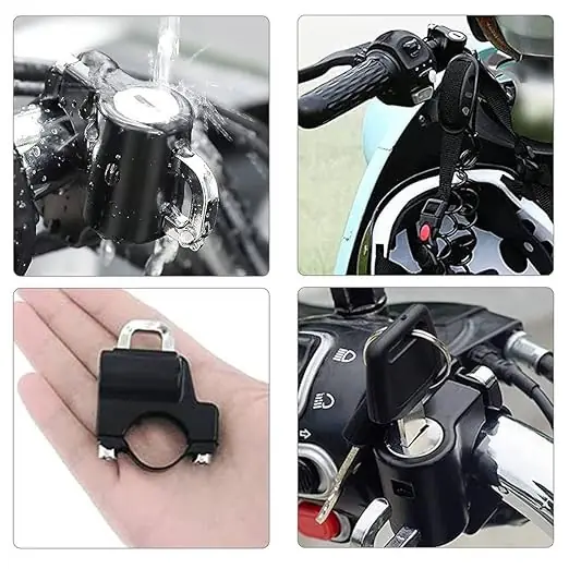 Motorcycle Helmet Lock