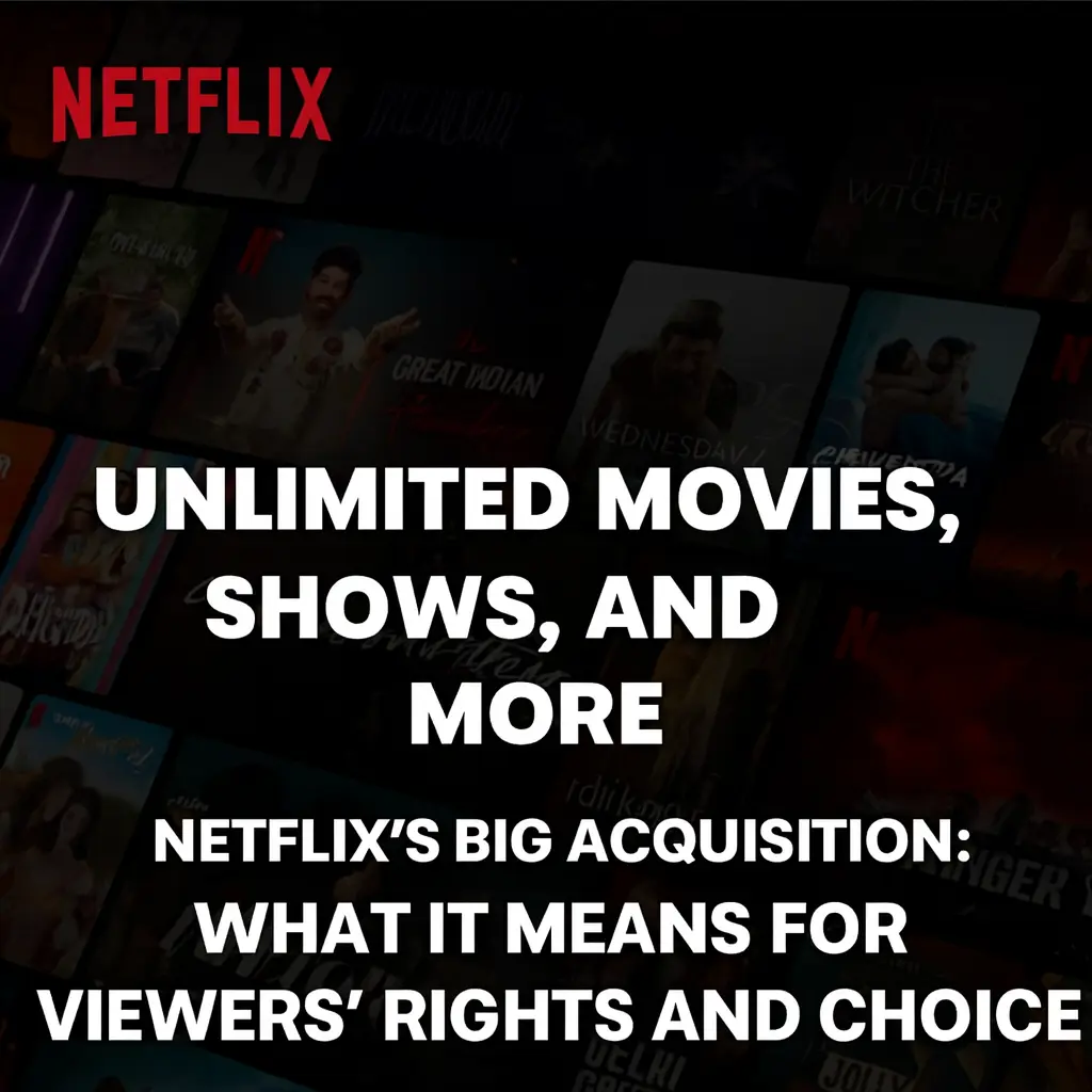 Netflix’s Big Acquisition: What It Means for Viewers’ Rights and Choice
